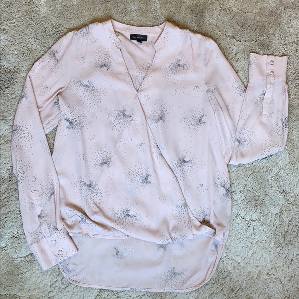 The Limited Print Cross Front Blouse Size S